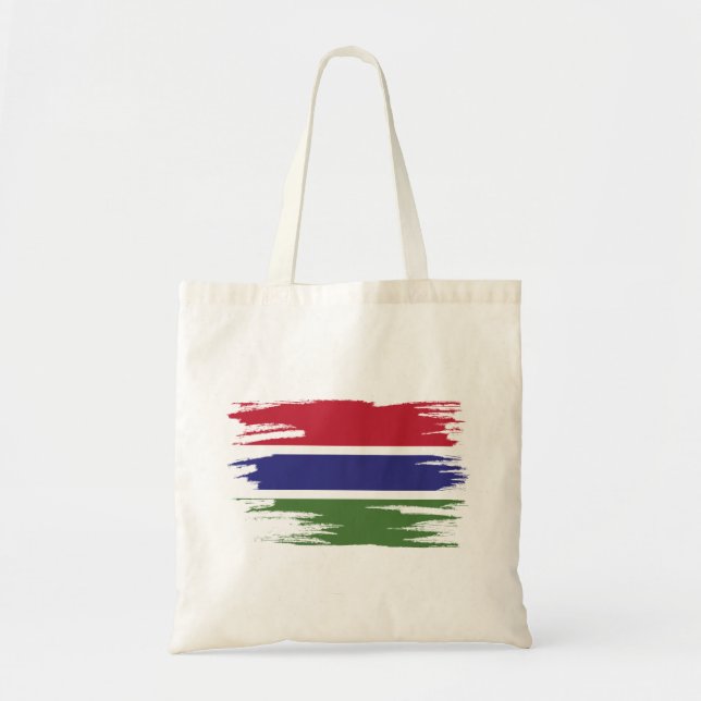 Tote Bag Gambie Drapeau Art (Devant)