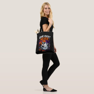 Tote Bag Game Over N'est Jamais Drôle Gamer Fantôme Hallowe