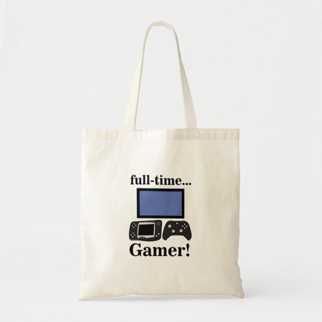 Tote Bag Gaming Gamer Funny (Devant)
