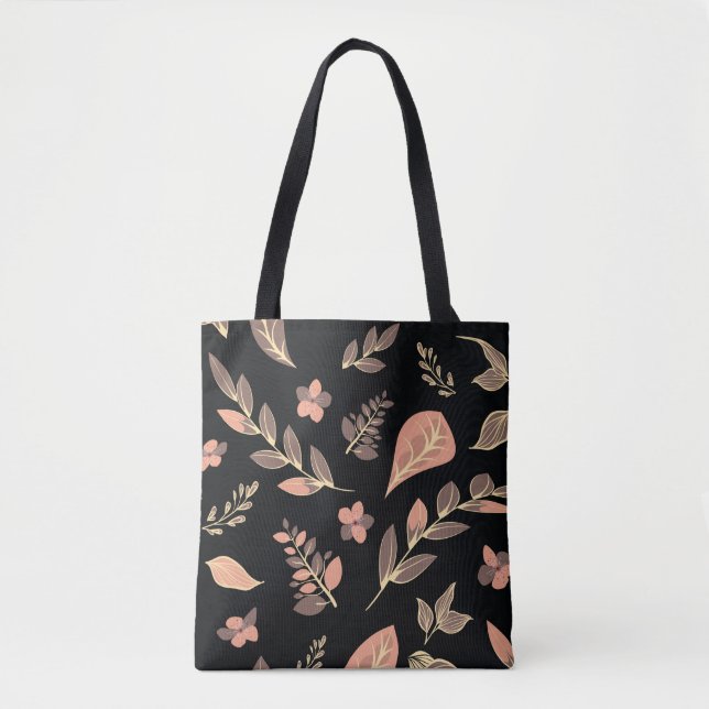 Tote Bag Gamme de motifs floraux (Devant)