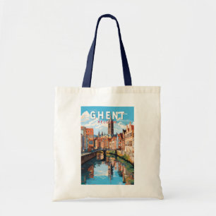Tote Bag Gand Belgique Travel Art Vintage
