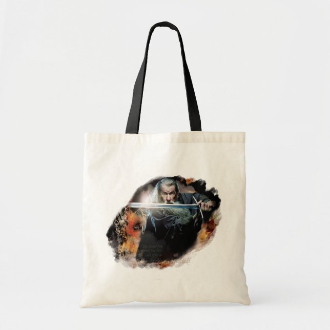 Tote Bag Gandalf Avec Épée Au Combat (Devant)
