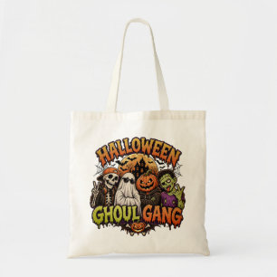 Tote Bag Gang de revenants d'Halloween Équipe effrayante