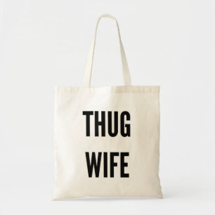 Tote Bag Gangsta drôle fourre-tout de Noël d'épouse de