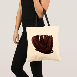 Tote Bag Gants de baseball en cuir antique de sport vintage