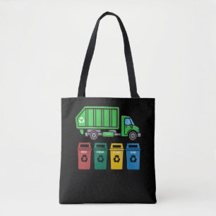 Tote Bag Garbage Truck Enfants Garçons Recyclage Camion