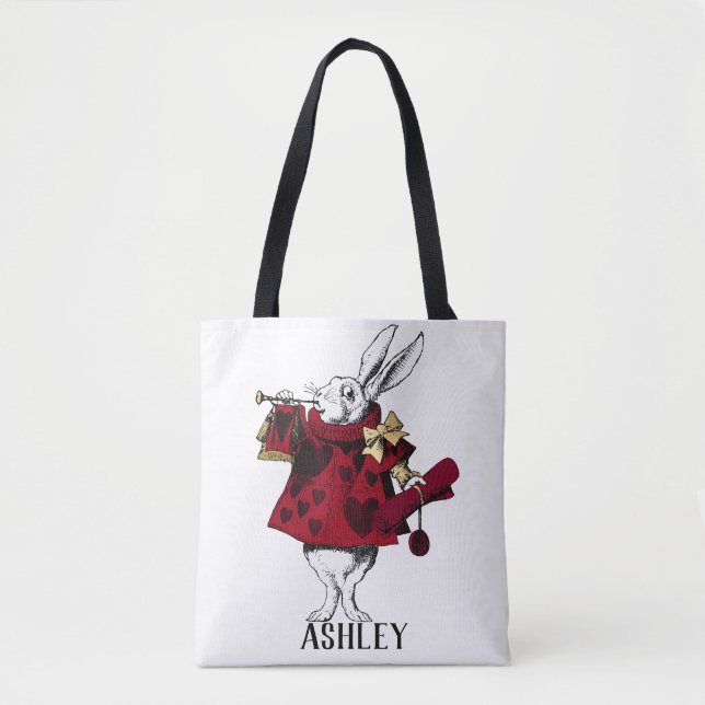 Tote Bag Garbe blanc lapin Queens personnalisé (Devant)