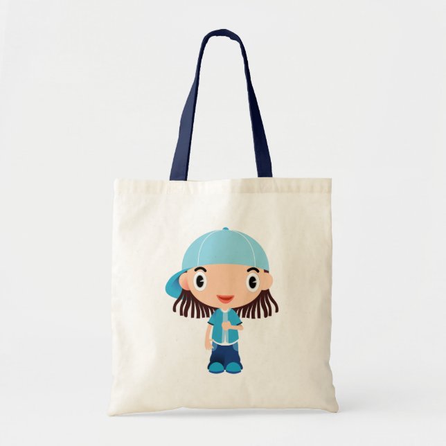 Tote Bag Garçon Animé (Devant)