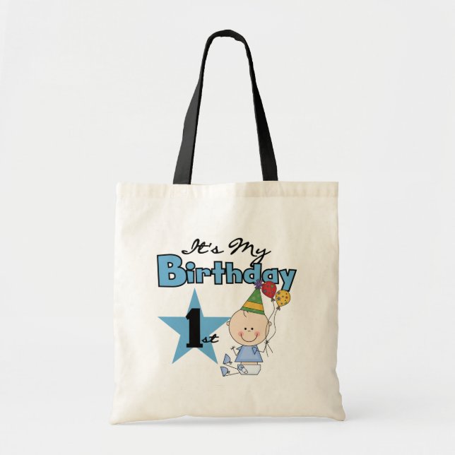 Tote Bag Garçon C'est mes t-shirts et cadeaux d'anniversair (Devant)