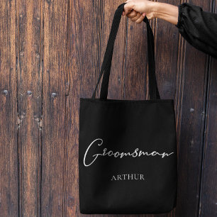 Tote Bag Garçon d'honneur Mariage Chic Minimaliste Personna