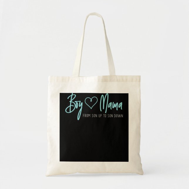 Tote Bag Garçon Mama de fils à fils en bas - Maman maman (Devant)