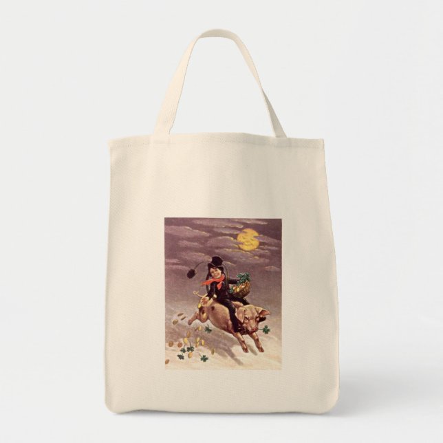 Tote Bag Garçon vintage sur porc (Devant)