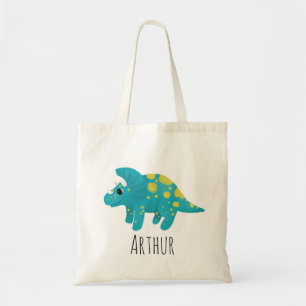 Tote Bag Garçons Bleu Bleu Dinosaure Cartoon Enfants