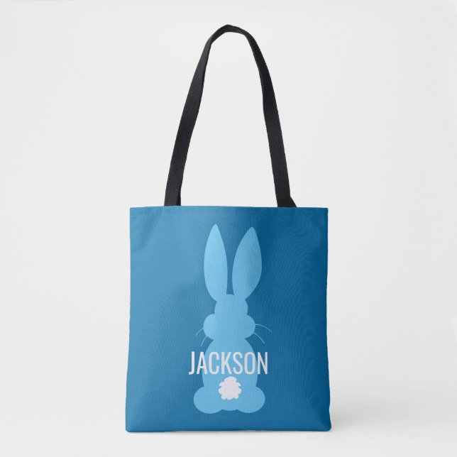 Tote Bag Garçons personnalisés par Pâques bleus de (Devant)
