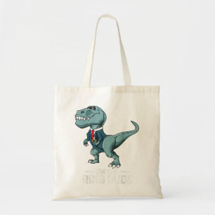 Tote Bag Garçons Porte-Bague T-Rex Dinosaur Soirée de maria