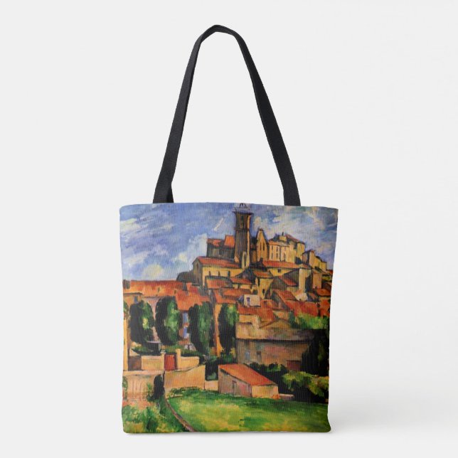 Tote Bag Gardanne, tableau populaire de Paul Cezanne (Dos)