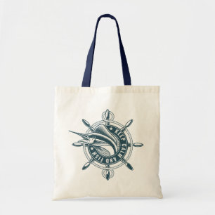 Tote Bag Garde Cal et poisson-Bleu badge de poisson