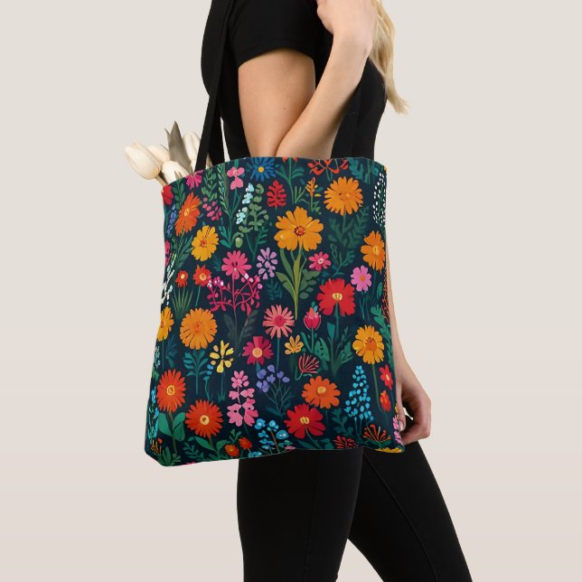 TOTE BAG GARDEN FLOWERS (De près)