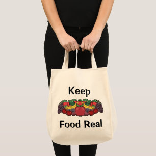 Tote Bag Garder la nourriture réelle