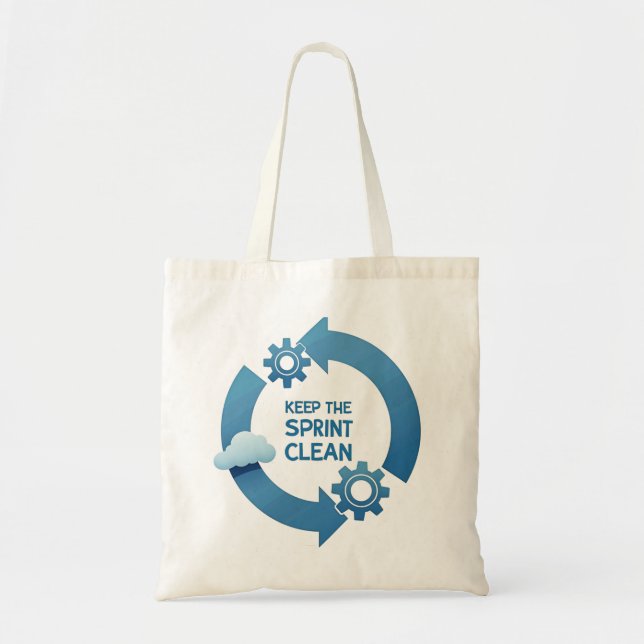 Tote Bag Garder la sprint propre (Devant)