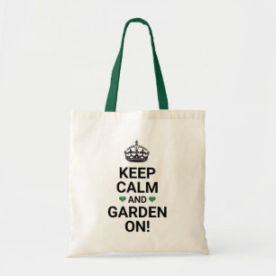 Tote Bag Gardez calme et jardin !