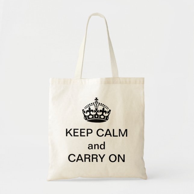 TOTE BAG GARDEZ FOURRE-TOUT CALME (Devant)