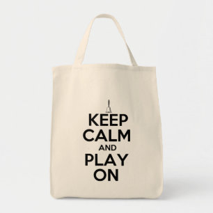 Tote Bag Gardez le calme et le jeu sur des clochettes