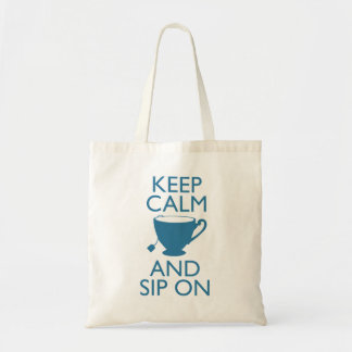 Tote Bag Gardez le calme et sirotez dessus