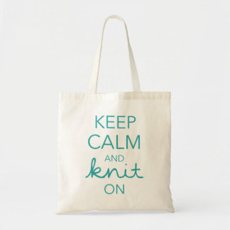Tote Bag Gardez le calme et tricotez dessus