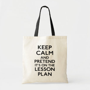 Tote Bag Gardez le plan de cours calme