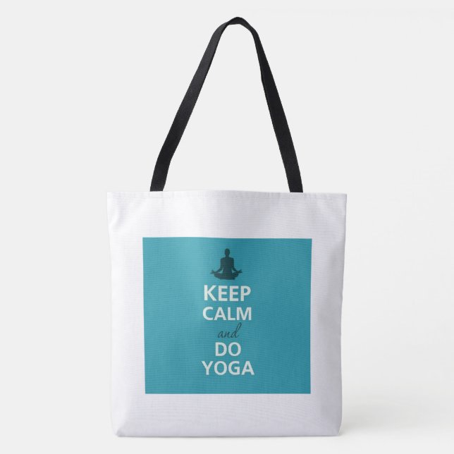 Tote Bag Gardez le yoga calme Fourre-tout (Devant)