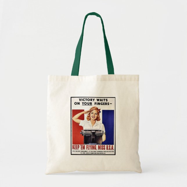 Tote Bag Gardez-les vol, la Mlle Etats-Unis (Devant)
