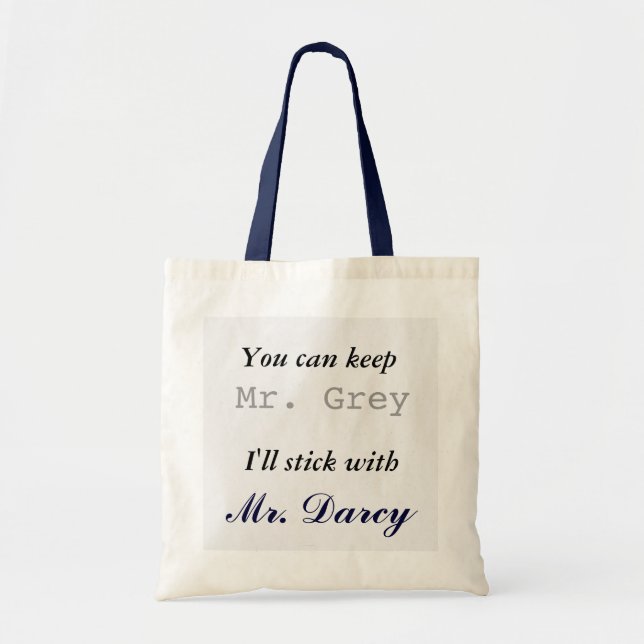 Tote Bag Gardez M. Grey I collera avec M. Darcy (Devant)