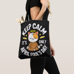 Tote Bag Gardez votre calme, c'est seulement le jour du poi