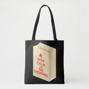 Tote Bag Gardez votre calme et allez faire du shopping (sac