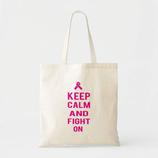 Tote Bag Gardez votre calme et continuez à lutter (Devant)