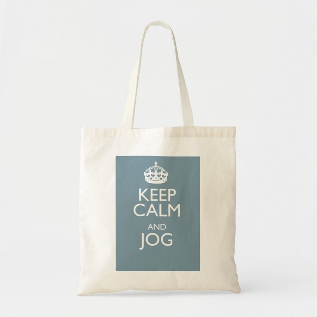 TOTE BAG GARDEZ VOTRE CALME ET FAITES DU JOGGING (Devant)