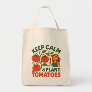 Tote Bag Gardez votre calme et plantez des tomates