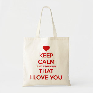 Tote Bag Gardez votre calme et rappelez-vous que je vous ai