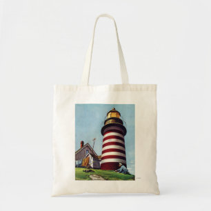 Tote Bag Gardien de phare par Stevan Dohanos