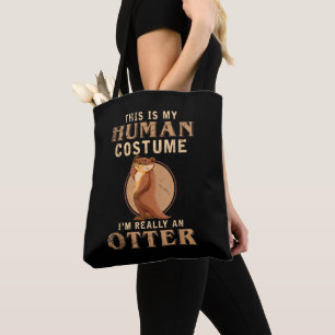 Tote Bag Gardien de zoo en costume d'animal drôle