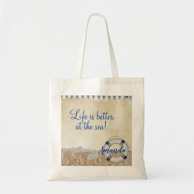 Tote Bag Gareautrain sur le sable (Devant)