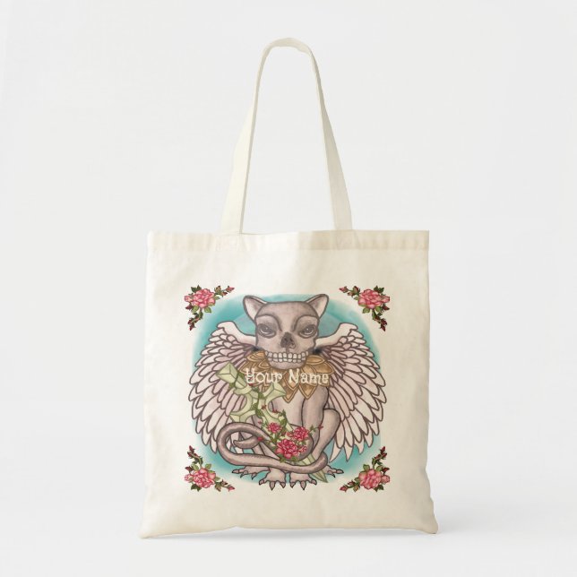 Tote Bag Gargouille de crâne  (Devant)