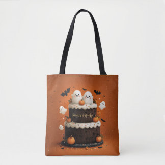 Tote Bag Gâteau au Chocolat de Fantôme Mignon Sucré et Surn