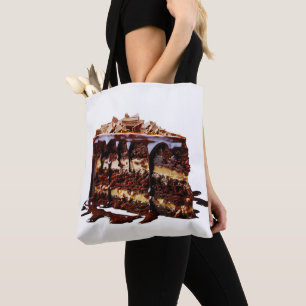 Tote Bag Gâteau au chocolat multi-couches indulgent de Slip