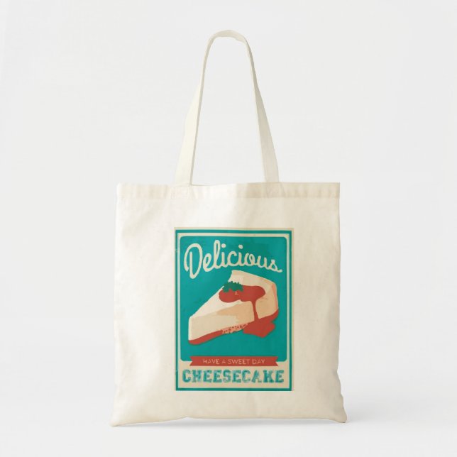 Tote Bag Gâteau au fromage délicieux (Devant)