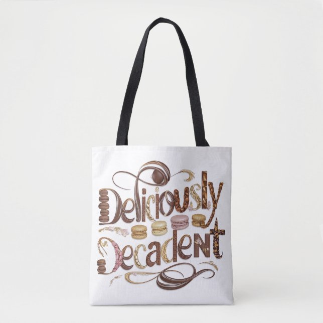 Tote Bag Gâteaux délicieusement décadents & Design au choco (Devant)