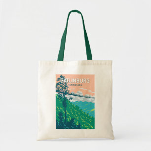 Tote Bag Gatlinburg Tennessee Illustration Art de Voyage