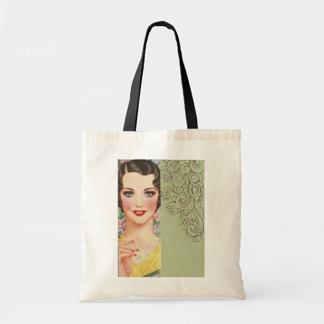 Tote Bag Gatsby Art déco de la fashionista parisienne (Devant)