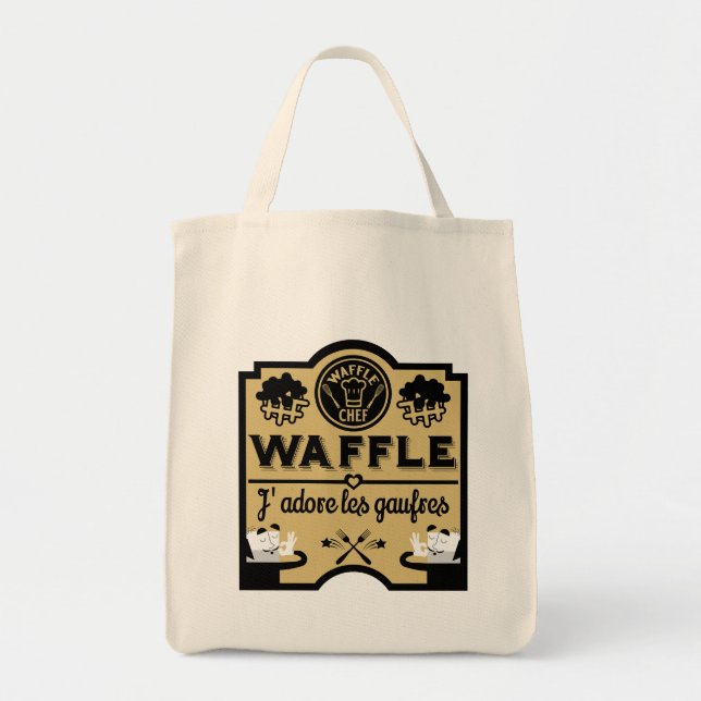 Tote Bag gaufres de Belgique (Devant)